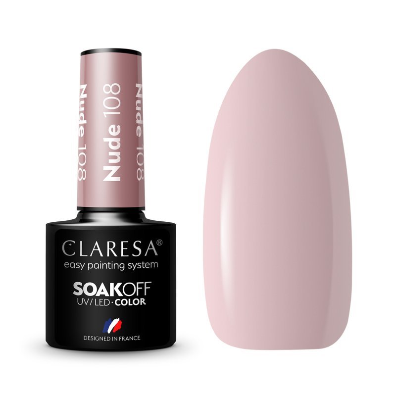 CLARESA Hybrid nail polish NUDE 108 -5g CLARESA Hybrid nail polish NUDE 108 -5g