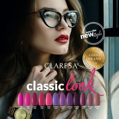 Roze gellak Claresa 551 5 g voor manicure, pedicure en nagelstyling met glans en houdbaarheid tot 3 weken voor salonwerk