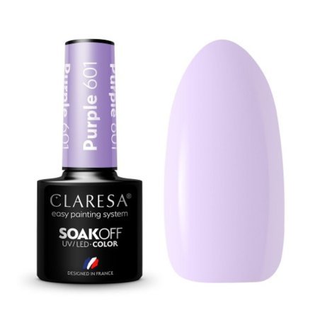 Gellak paars 601 Claresa 5 g voor manicure en pedicure, UV/LED-uitharding en verzorgde nagelstyling in salon en praktijk