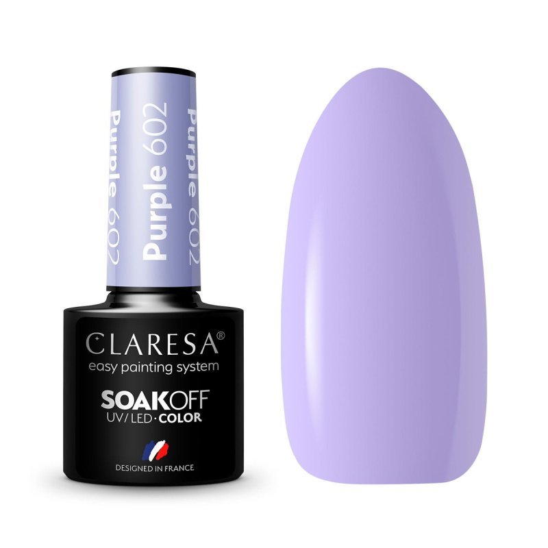 Vernis semi-permanent violet 602 Claresa 5 g Vernis semi-permanent violet 602 Claresa 5 g