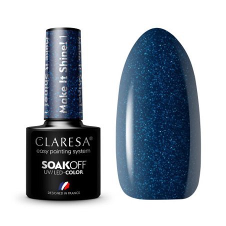 Gellak Make It Shine! 1 Claresa 5 g voor professionele manicure en pedicure met volledige dekking of decoratief accent