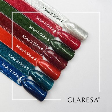Gellak Make It Shine! 5 van Claresa 5 g voor manicure en pedicure met verzorgde dekking en decoratieve nagelstyling