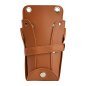 Holster met riem voor kappersscharen T14, bruin, voor kappers en barbers met overzichtelijk gereedschap in de salon Holster met riem voor kappersscharen T14, bruin, voor kappers en barbers met overzichtelijk gereedschap in de salon