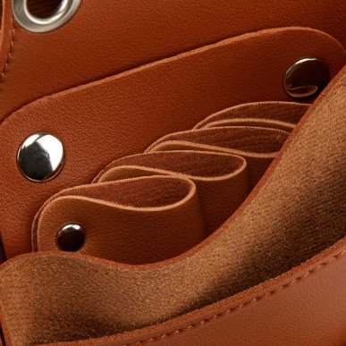 Kappersschaarholster met riem, bruin T11 voor kappers en barbers voor snelle toegang en georganiseerd professioneel salonwerk