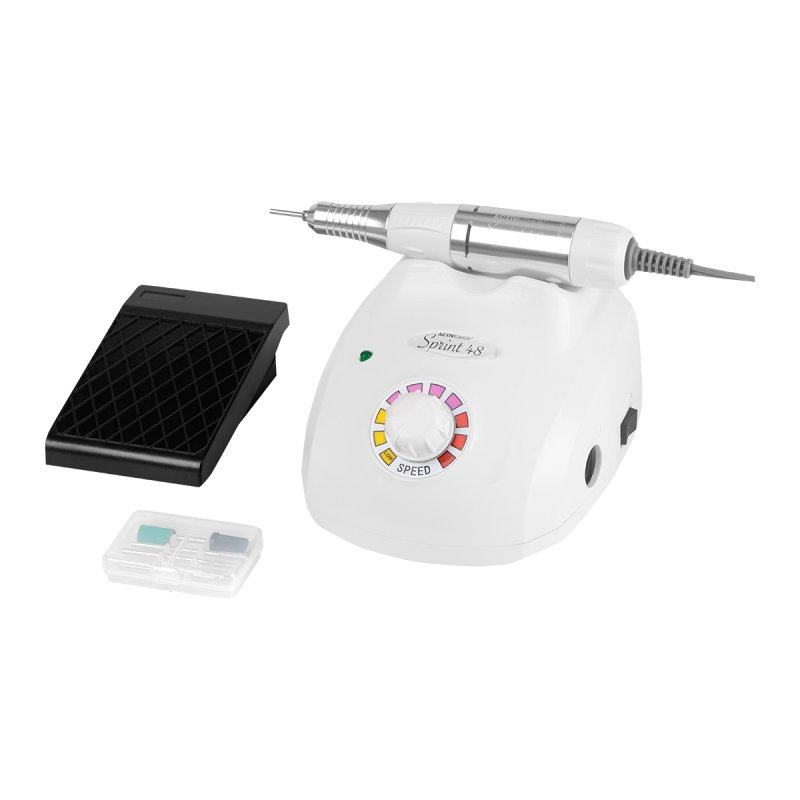 Nagelfreesmachine Sprint 48 Basic wit voor manicure, pedicure, nagelstyling en professioneel dagelijks salonwerk