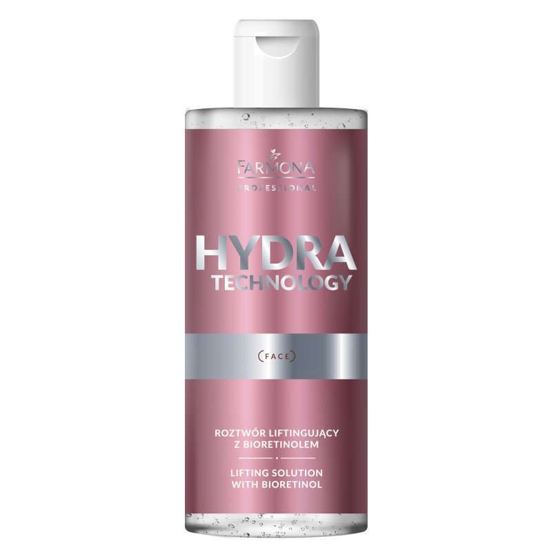 Liftende behandeloplossing Farmona Hydra Technology met bioretinol en niacinamide 500 ml voor professionele huidverzorging