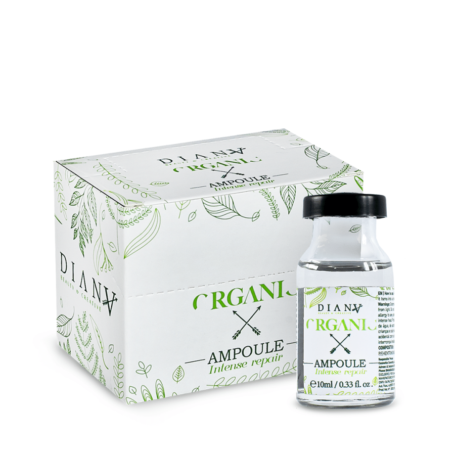 Ampoules Organiques Pour Cheveux 6x10ml