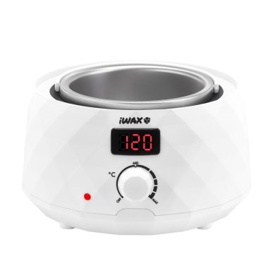 Waxverwarmer met display iWax Diamond Tech wit AX900 voor wax, parels, blokken en paraffine bij professioneel salongebruik