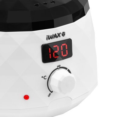 Waxverwarmer met display iWax Diamond Tech wit AX900 voor wax, parels, blokken en paraffine bij professioneel salongebruik