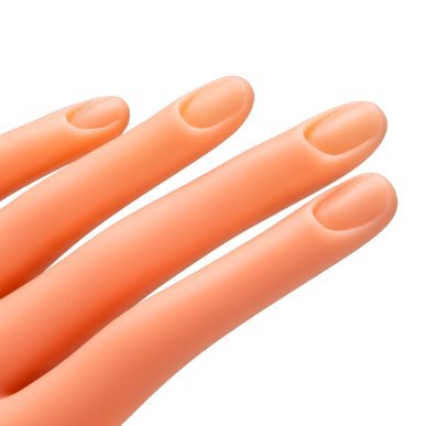 Oefenhand voor manicure met 35 tips voor training in nagelstyling, gel, gellak en nail art voor cursisten en nagelstylisten