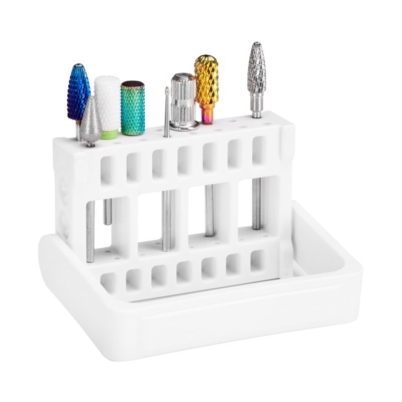 Freesbit houder Exo voor manicure en pedicure, overzichtelijke organisatie van freesbits voor professioneel salonwerk