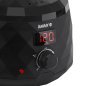 Waxverwarmer met display IWAX Diamond Tech zwart, 100 W, voor wax en paraffine in de salon voor ontharing