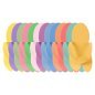 Schuim-teenspreiders voor pedicure, kleurenmix, 20 stuks / 10 paar voor comfortabel en nauwkeurig nagellakken