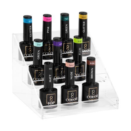 Displaystandaard voor nagellak C25 voor manicure en pedicure, overzichtelijke kleurpresentatie voor salonwerk en beautypraktijk