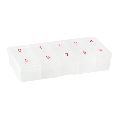 Opbergcontainer organizer 45 voor nagelstyling, manicure en pedicure met ruimte voor accessoires en decoraties in de salon