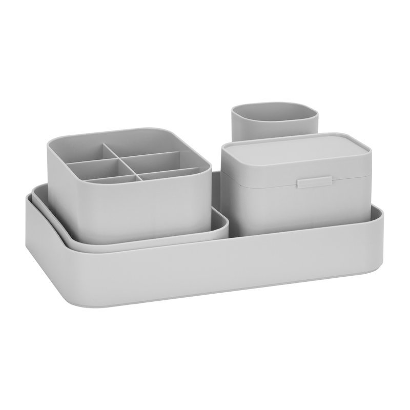 Set opbergcontainers voor salon en nagelstudio voor accessoires, overzichtelijke organisatie thuis en dagelijks gebruik