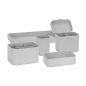 Set opbergcontainers voor salon en nagelstudio voor accessoires, overzichtelijke organisatie thuis en dagelijks gebruik