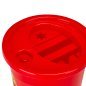 Medische afvalcontainer voor behandelafval, rood, 0,7 liter, professioneel voor hygiëne en orde in praktijk en salon
