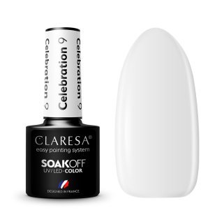 Gellak Celebration 9 Claresa 5 g voor manicure, pedicure en professionele nagelstyling met UV/LED-lamp en creatieve nail art
