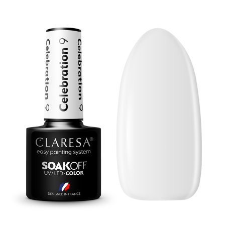Gellak Celebration 9 Claresa 5 g voor manicure, pedicure en professionele nagelstyling met UV/LED-lamp en creatieve nail art