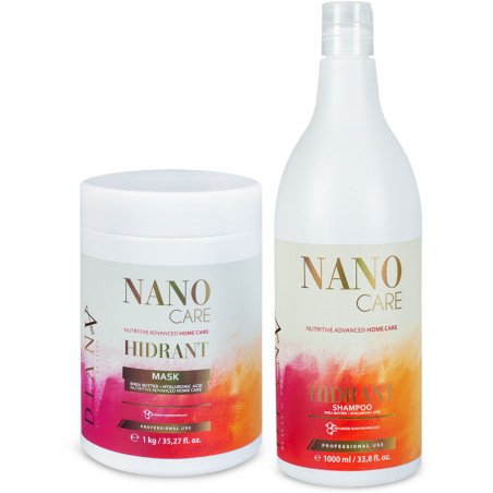 Nano Gold haarverzorgingsset na nanoplastie – shampoo + masker 1000 ml + 1000 g
