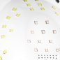 UV LED-nagellamp Glow S1 168W zilver voor manicure en pedicure, gellak en gel met gelijkmatige uitharding