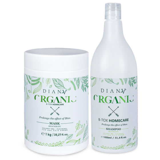 Btx ORGANIC zestaw: szampon + maska do włosów 1000ml + 1000g