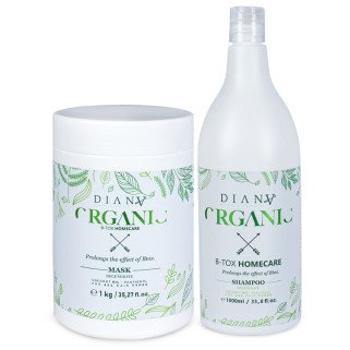Organic hair care set after hair botox – shampoo + mask 1000 ml + 1000 g