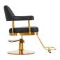 Gabbiano hairdressing chair Granda gold black Gabbiano hairdressing chair Granda gold black
