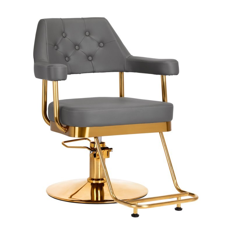 Gabbiano hairdressing chair Granda gold grey Gabbiano hairdressing chair Granda gold grey
