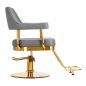 Gabbiano hairdressing chair Granda gold grey Gabbiano hairdressing chair Granda gold grey