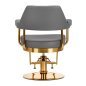 Gabbiano hairdressing chair Granda gold grey Gabbiano hairdressing chair Granda gold grey