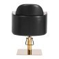 Kappersstoel Malaga Gabbiano goud zwart met hydraulische hoogteverstelling voor professionele kapsalon en saloninrichting Kappersstoel Malaga Gabbiano goud zwart met hydraulische hoogteverstelling voor professionele kapsalon en saloninrichting