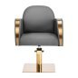 Gabbiano hairdressing chair Malaga gold grey