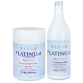 Btx PLATINUM set shampooing + masque pour cheveux 1000ml + 1000g