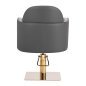 Gabbiano hairdressing chair Malaga gold grey