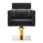Friseurstuhl Toledo schwarz-gold Gabbiano