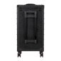 Professionele barber trolley Gabbiano C12 zwart met planken en wielen voor kapperswerk, barbershop en accessoires