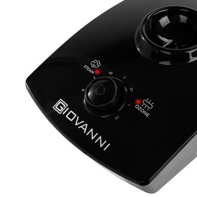 Professionele vapozon Giovanni D-20 zwart 750 W voor cosmetische behandelingen en huidverzorging in de salon