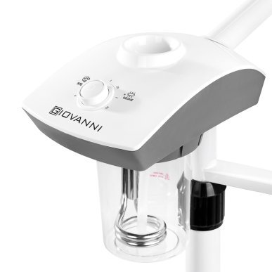 Professionele vapozon met loeplamp Giovanni D-21 wit voor cosmetische behandelingen en huidverzorging in de salon