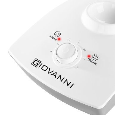 Professionele vapozon met loeplamp Giovanni D-21 wit voor cosmetische behandelingen en huidverzorging in de salon