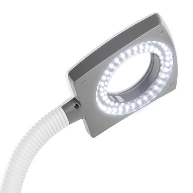 Professionele vapozon met loeplamp Giovanni D-21 wit voor cosmetische behandelingen en huidverzorging in de salon