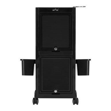 Professionele kappers trolley Gabbiano 68C zwart voor kapperswerk, barberdiensten en een overzichtelijke salonwerkplek