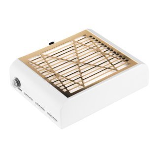 Nagelstofafzuiger Momo J-23 goud met cassette voor manicure, pedicure, gelwerk en frezen in professionele salons