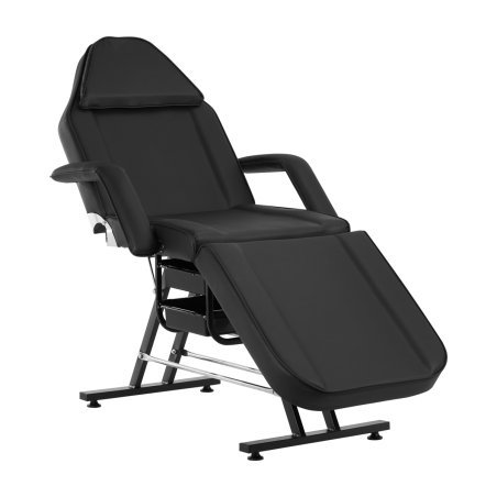 Professionele cosmetische stoel Sillon met trays, zwart, voor saloninrichting, klantcomfort en efficiënte behandelingen