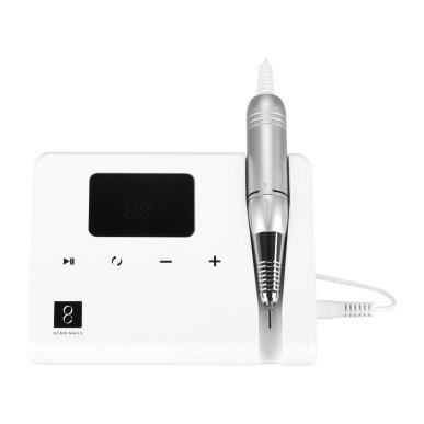 Professionele nagelfreesmachine Ocho Technic 65W wit met Twist-Lock kop voor manicure, pedicure en nagelstyling