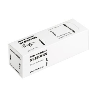Tattoo beschermfolie voor penmachine PRO INK 500 stuks voor hygiënisch werken in tattoo- en PMU-studio's en salons