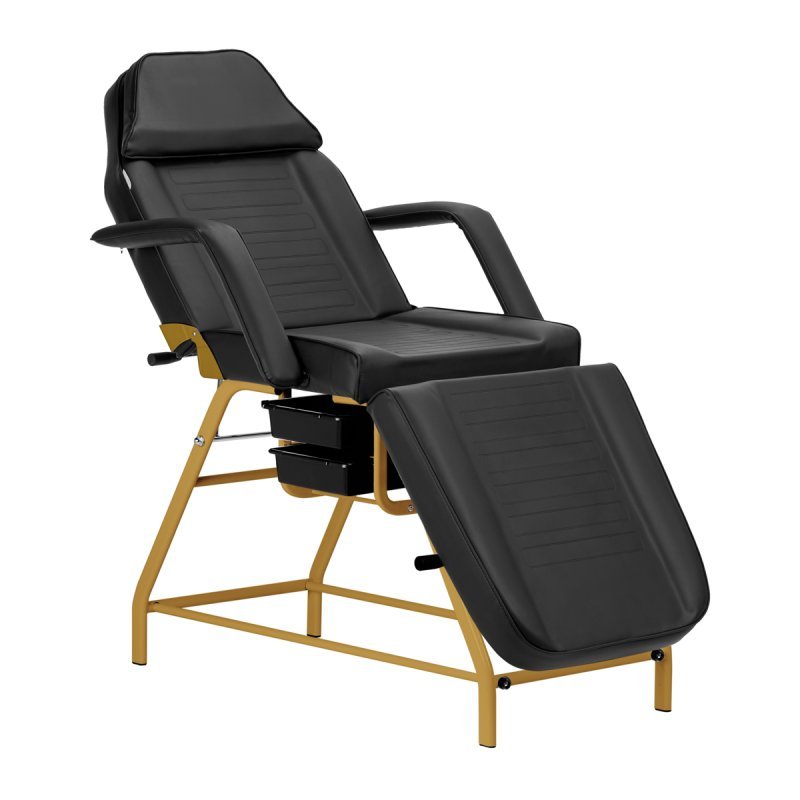 Cosmetic chair 557G with cuvettes black Cosmetic chair 557G with cuvettes black