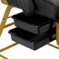 Cosmetic chair 557G with cuvettes black Cosmetic chair 557G with cuvettes black