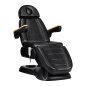 Elektrische cosmetische stoel Sillon Lux 273B zwart met 3 motoren voor gezichts- en lichaamsbehandelingen